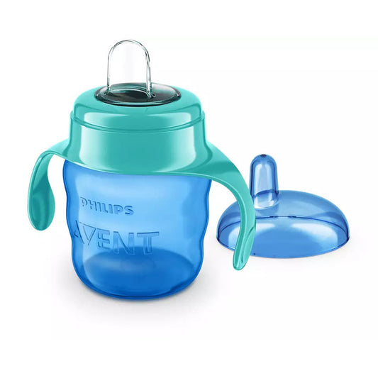 Canuta cu tetina de formare, Philips Avent, 6 luni+, 200 ml, Fara BPA, Lavabila in masina de spalat, Albastru