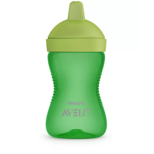 Canuta cu tetina de formare, Philips Avent, Dura, 18 luni+, 300 ml, Verde