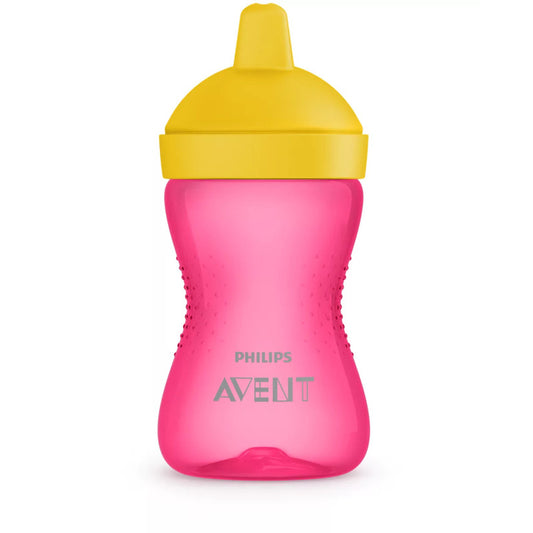 Canuta cu tetina de formare, Philips Avent, 18 luni+, Dura, 300 ml, Roz