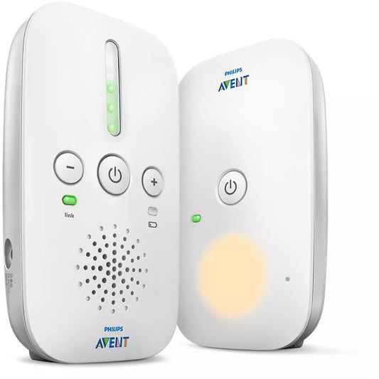 Interfon bebelusi, Philips Avent, Fara interferente, Cu lumina de veghe, Pana la 24h capacitate de functionare, 0 luni+, Alb