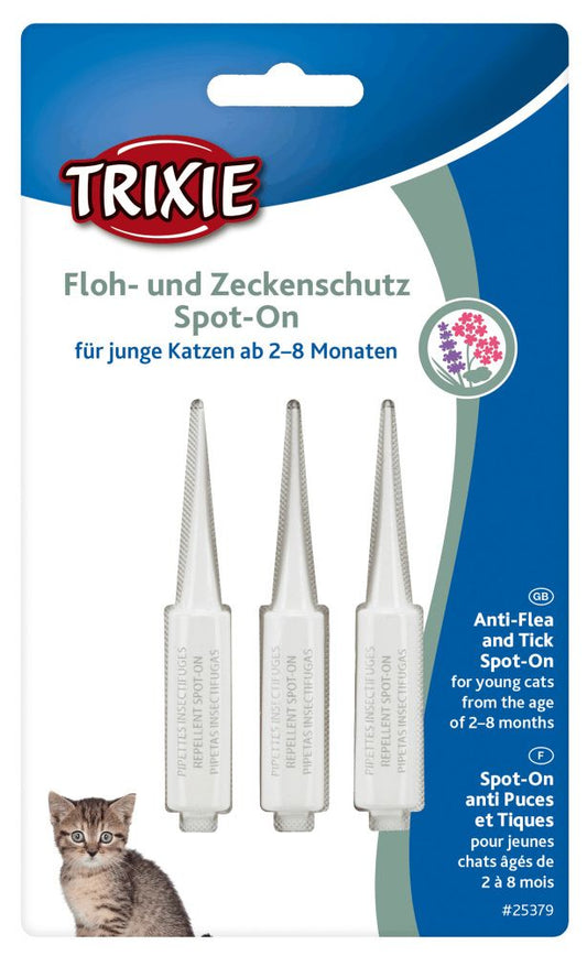 Picaturi Antiparazitare Pisica 2-8 luni 3x0.6 ml 25379