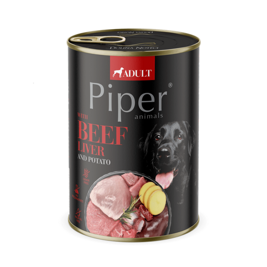 Piper Adult Dog, Ficat de Vita si Cartofi, 400 g