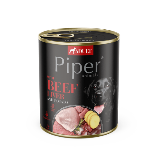 Piper Adult Dog, Ficat de Vita si Cartofi, 800 g