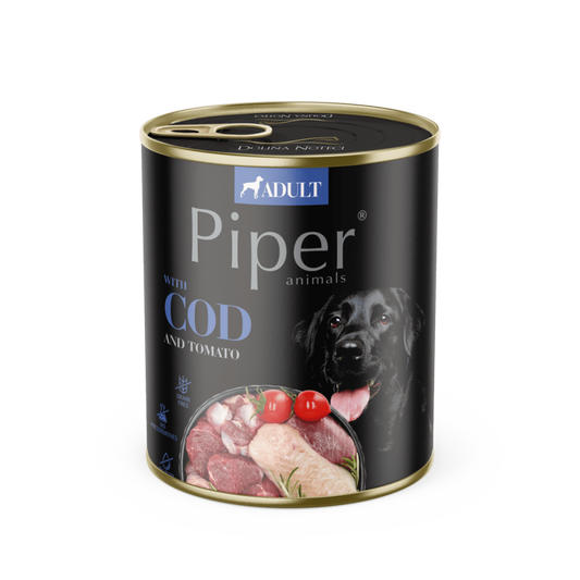 Piper Adult Dog, Cod si Tomate, 800 g