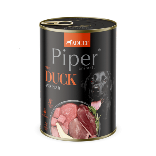 Piper Adult Dog, Carne de Rata si Pere, 400 g