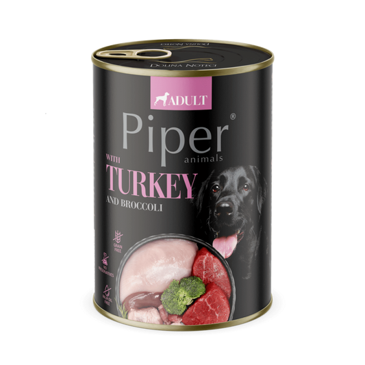 Piper Adult Dog, Carne de Curcan si Broccoli, 400 g