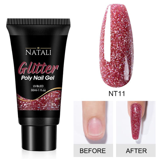 Polygel Glitter Natali Nt11 30Gr - Nt03 - Everin