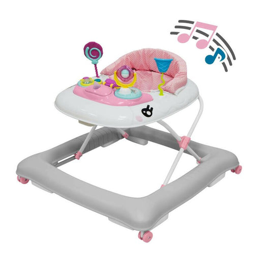 Premergator, Bebe Stars, Cu panou interactiv, Cu roti, Husa detasaila, Pana la 12 kg, Cu inaltime reglabila in 3 pozitii, 6 luni+, Conform cu EN1273, ASTM F977, Unicorn