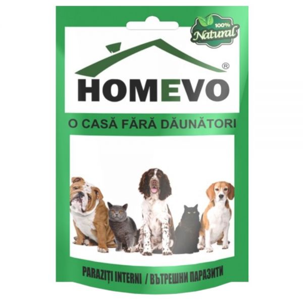Homevo Paraziti Interni 50G solutie naturala caini pisici