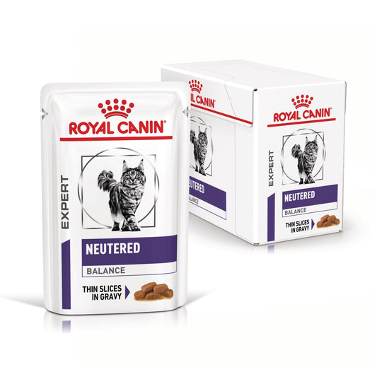 ROYAL CANIN Neutered Weight Balance, formula veterinara, plic hrana umeda pisici, managementul greutatii, 12x85 g
