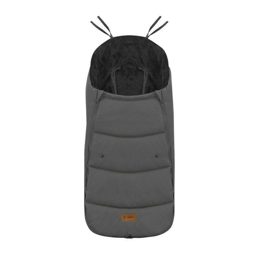 Sac de iarna, Jane, Dart, Pentru carucior, Universal, 13 x 45 x 93 cm, Material exterior hidrofug, Coal