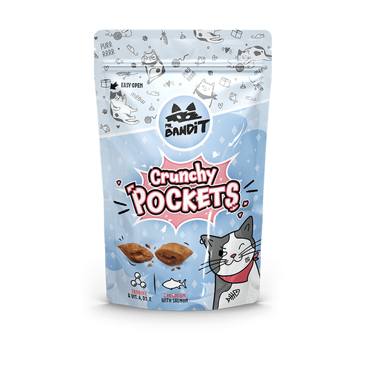 Mr. Bandit CAT Crunchy Pockets, somon, 40 g