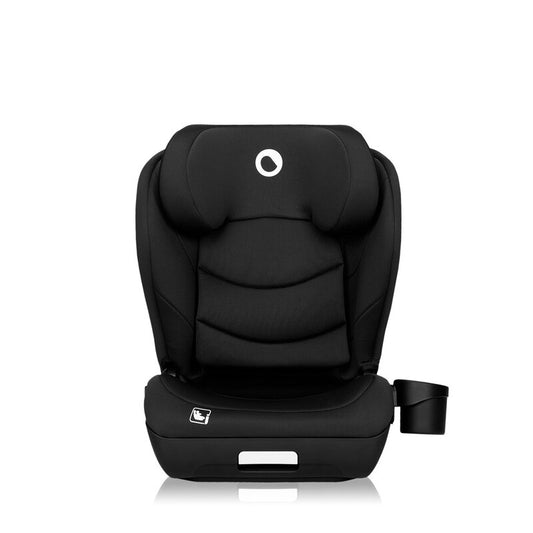 Scaun auto i-Size, Lionelo, Neal, Spatar reglabil in 4 pozitii, Tetiera in 10 pozitii, Suport sticla inclus, 15-36 Kg, 100-150 cm, Cu Isofix, Conform ECE R129, Negru