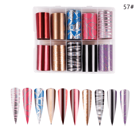 Set 10 Folii De Transfer 100X4Cm. Xkz-57 - Xkz-57