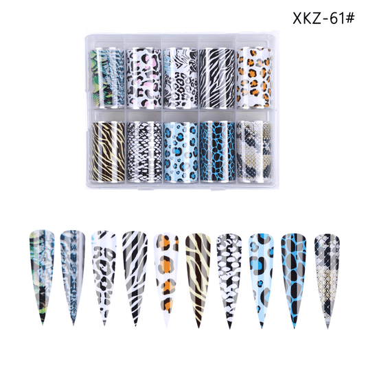 Set 10 Folii De Transfer 100X4Cm. Xkz-61 - Xkz-61