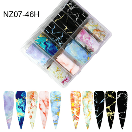 Set 10 Folii De Transfer Galaxy 100X4Cm. Nz07-46H - Nz07-46H