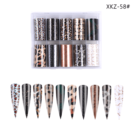 Set 10 Folii De Transfer 100X4Cm. Xkz-58 - Xkz-58