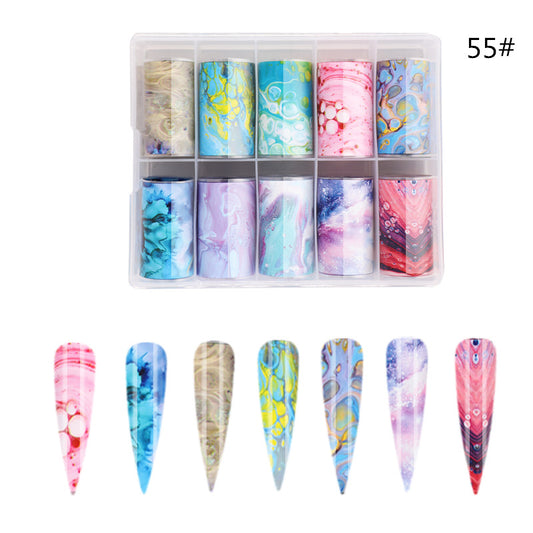 Set 10 Folii De Transfer Marble100X4Cm. Zrz-55 - Zrz-55