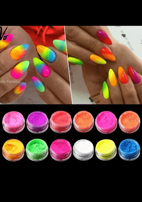 Pigment Neon Set 12 Culori - Pig12V01
