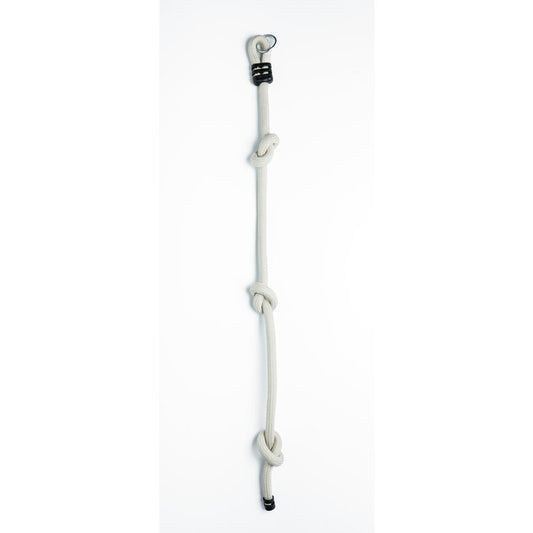 Sfoara de catarat, Dice, Pentru spatiul de joaca, Cu noduri, Pana la 260 cm, Din sfoara impletita de 26 mm, 3 ani+, Beige