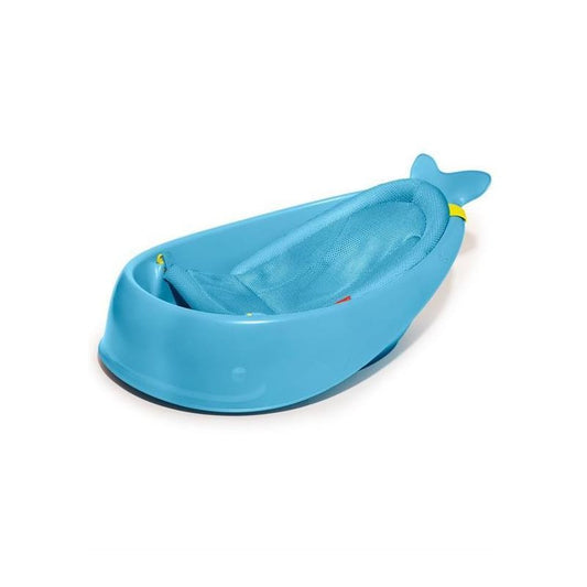 Cadita inteligenta, Skip Hop, Multifunctionala, Cu suport detasabil, Pentru 3 etape de crestere, 2 doua pozitii ergonomice, Antiderapanta, Fara PVC si ftalati, 0 luni+, 70 x 48 x 29 cm, Albastru