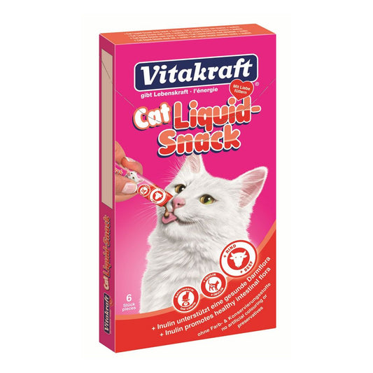 Snack Liquid Pisici Vitakraft, Vita si Inulina, 6 x 15 g