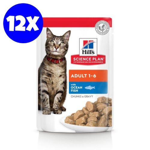 Hill's Science Plan Feline Adult Ocean Fish, 12x85 g
