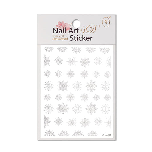 Sticker Decor Unghii Model Iarna/Craciun Z-A901 - Cj-023 - Everin