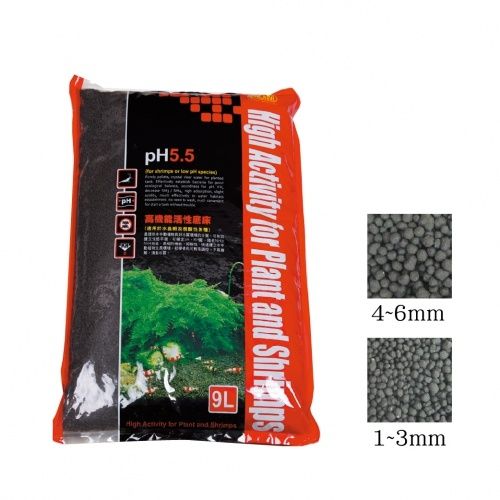 Substrat ceramic acvariu/ Shrimp Soil-pH 5.5 / 9L M size