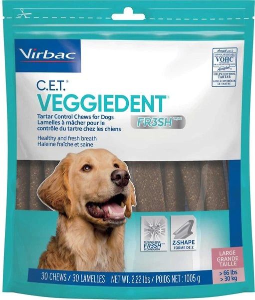 Veggiedent Fr3sh Large Dog (> 30 kg), 15 bucati