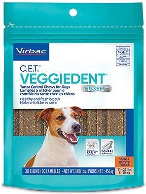 Veggiedent Fr3sh Small Dog (5 - 10 kg), 15 bucati