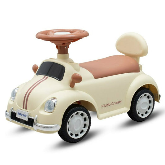 Vehicul ride-on, Baby Mix, Cruiser, Pana la 25 kg, Cu melodii si lumini LED, +2 ani, Beige