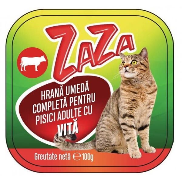 Hrana Umeda Completa pentru Pisici, Zaza, Vita, 100 g